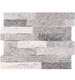 KEROS ROCK RIVESTIMENTO INTERNO ESTERNO PIASTRELLA EFFETTO PIETRA BIANCO GRIGIO