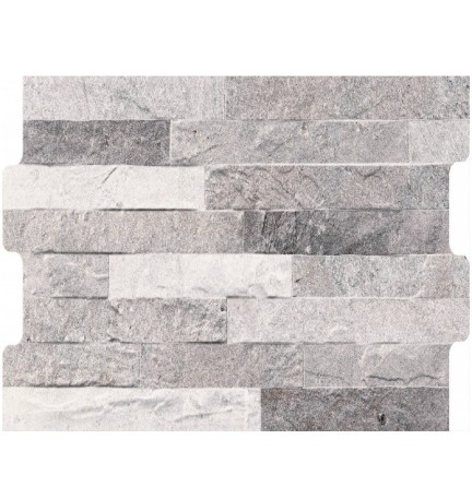 KEROS ROCK RIVESTIMENTO INTERNO ESTERNO PIASTRELLA EFFETTO PIETRA BIANCO GRIGIO