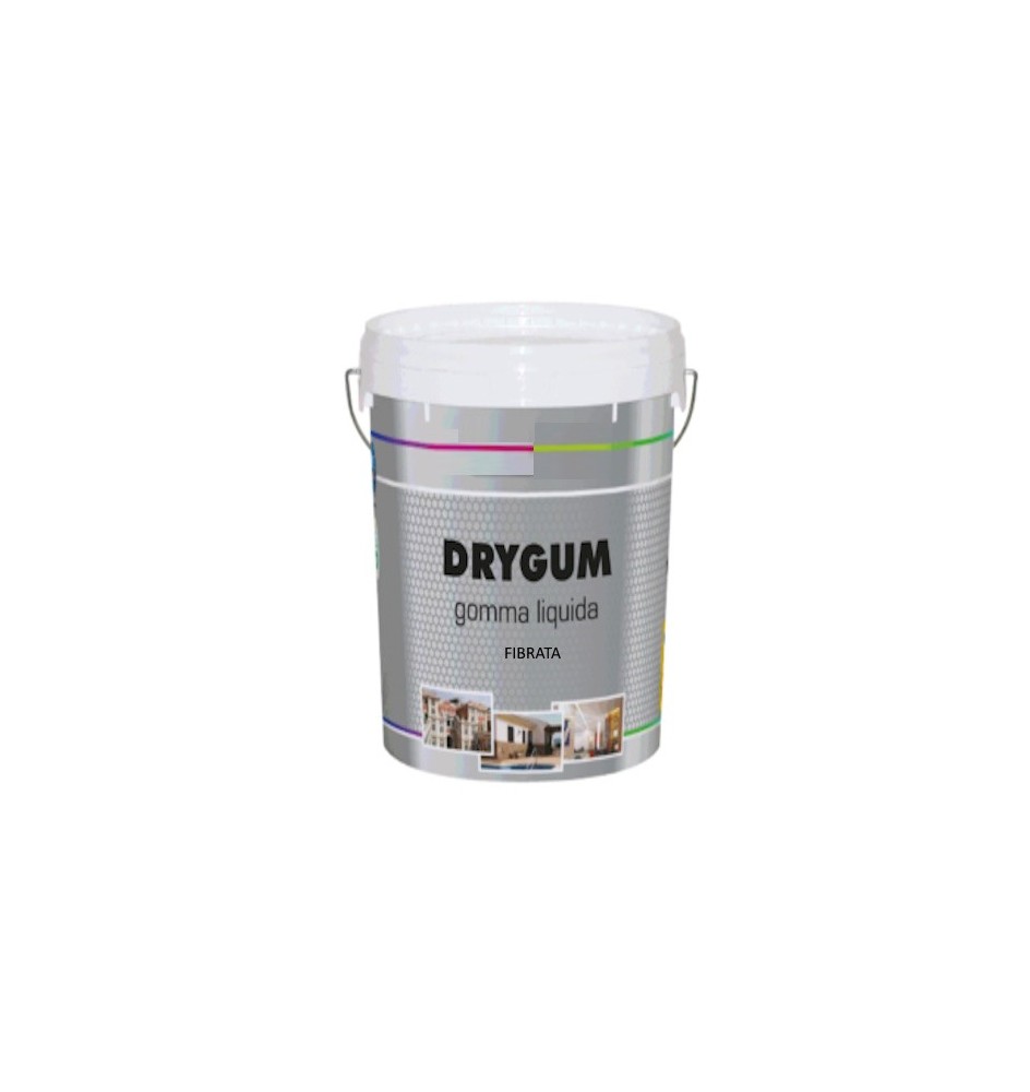 DRYGUM GUAINA LIQUIDA FIBRATA PEDONABILE IMPERMEABILIZZANTE