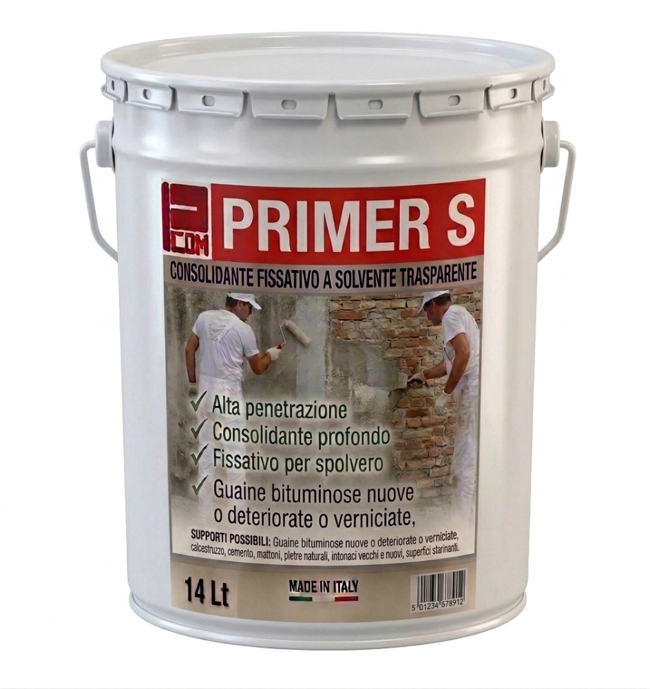 PRIMER S CONSOLIDANTE FISSATIVO A SOLVENTE TRASPARENTE