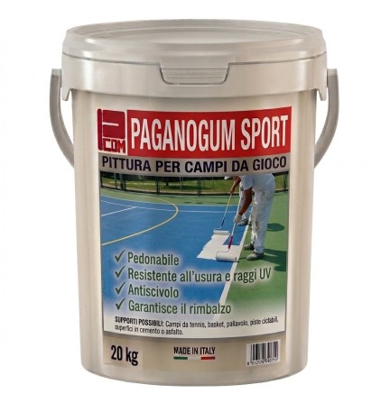 PAGANOGUM SPORT PITTURA PER CAMPI DA GIOCO SPORTIVI